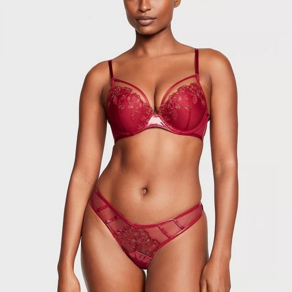 New!Victorias Secret Very Sexy Midnight Affair Embroidery Push Up Bra - Picture 4 of 12